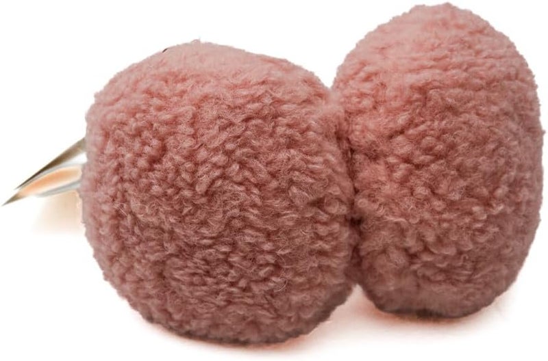 Daiso Ear Warmers - Fluffy Plain in Pink - Image 2